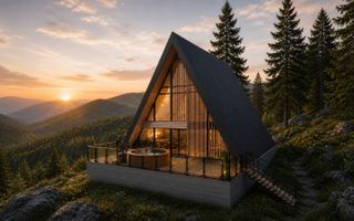 A-FRAME GRAND – STRUCTURĂ METALICĂ PREMIUM | 5 CAMERE - Poză 1