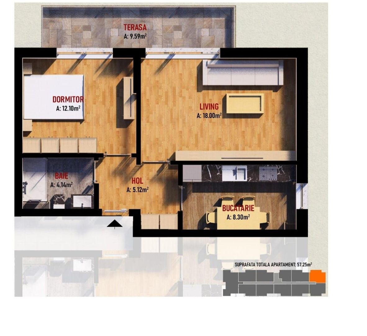 AP. 2 CAMERE - RATE LA DEZVOLTATOR, ANSAMBLU REZIDENTIAL, COMISION 0% - Poză 2