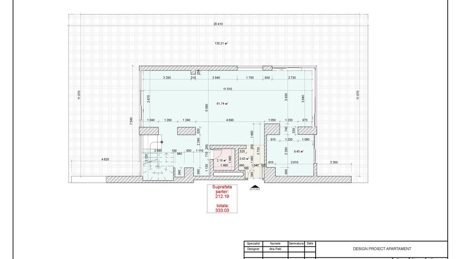 Apartament 4 camere Herăstrău | De închiriat - Schiță 19