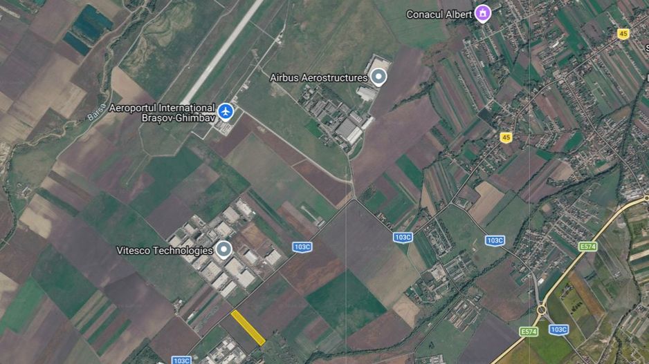 OCAZIE! Lot teren in vecinatatea aeroportului Brasov 50 m deschidere - Poză 7