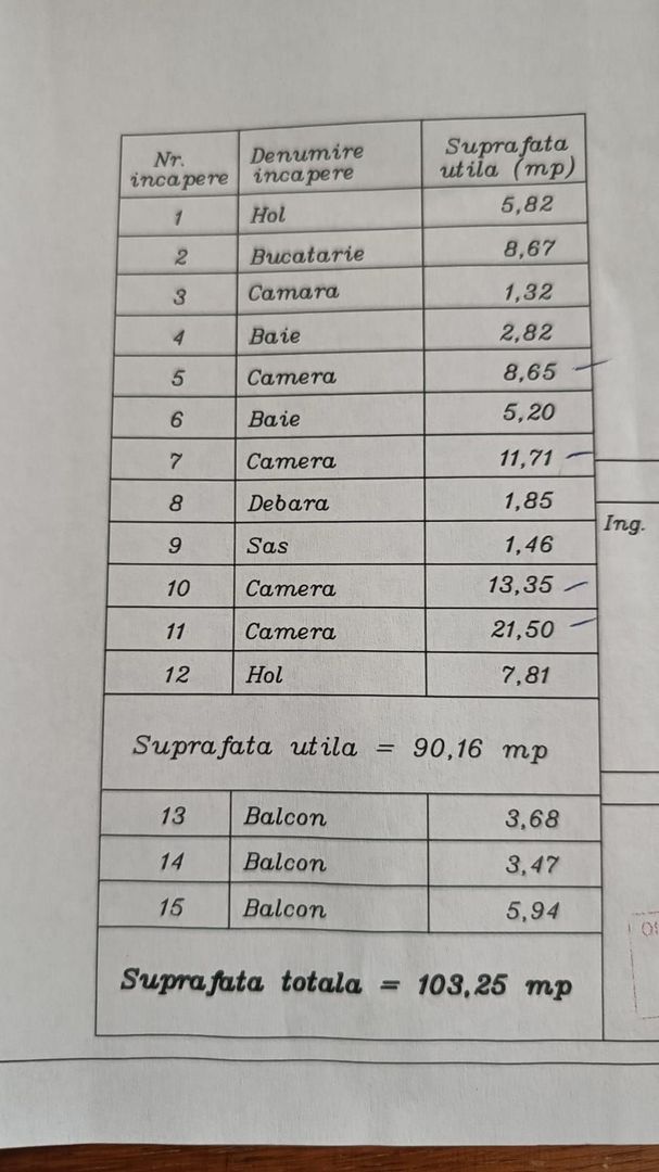 4 camere Stirbei Voda - Schiță 14
