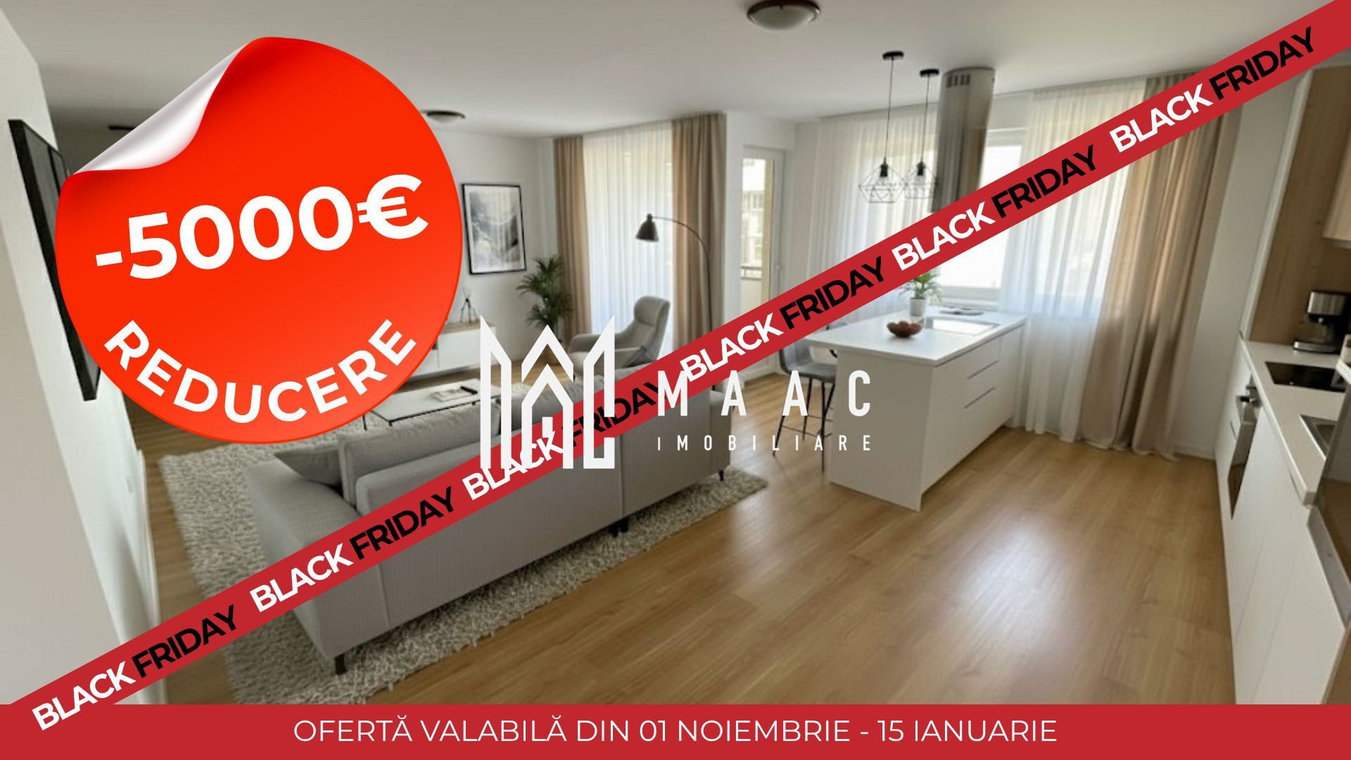 BLACK FRIDAY I Apartament 3 camere | 82 mp | Etaj 2 | Aleea Streiu - Poză 1