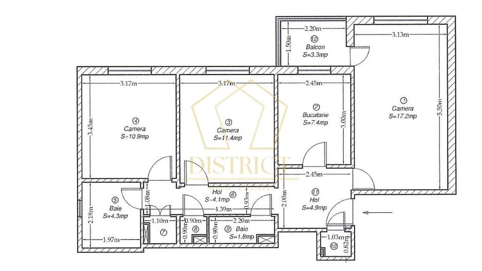 Apartament cu 3 camere | Olimpia-Stadion | Complex - Poză 2