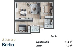 Apartamente de vanzare, 2,3 camere Arena Residence, Oradea - Poză 2