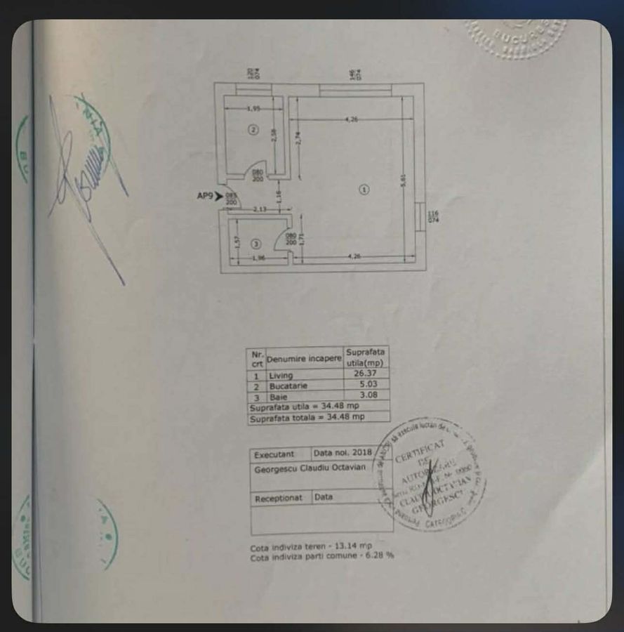 Vanzare garsoniera 35mp, bloc 2019, in Pallady, 10 min metrou 1 Decembrie - Poză 9