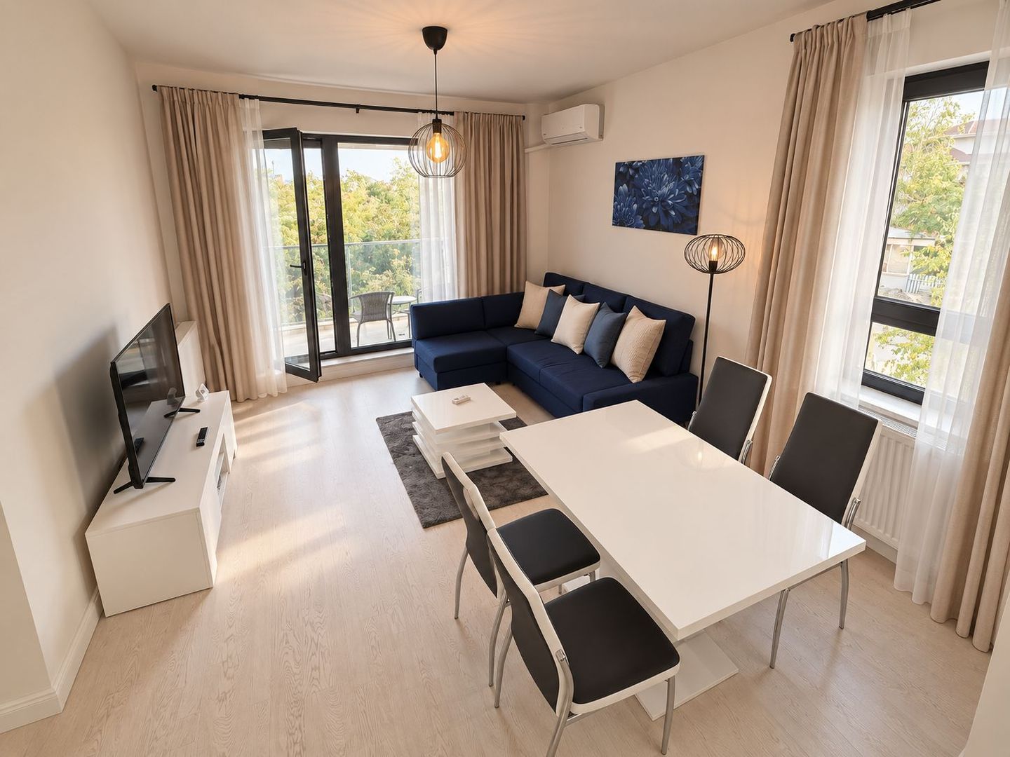 Apartament 2 camere de închiriat în Pipera, 56 mp, 550 €/lună, mobilat - Poză 12