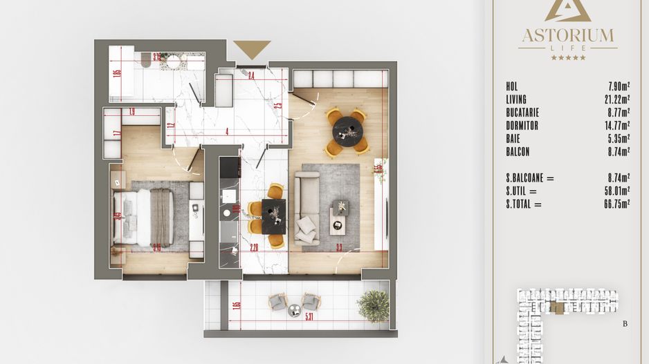 2 Camere Lux/ Izolatie Fonica - Poză 5