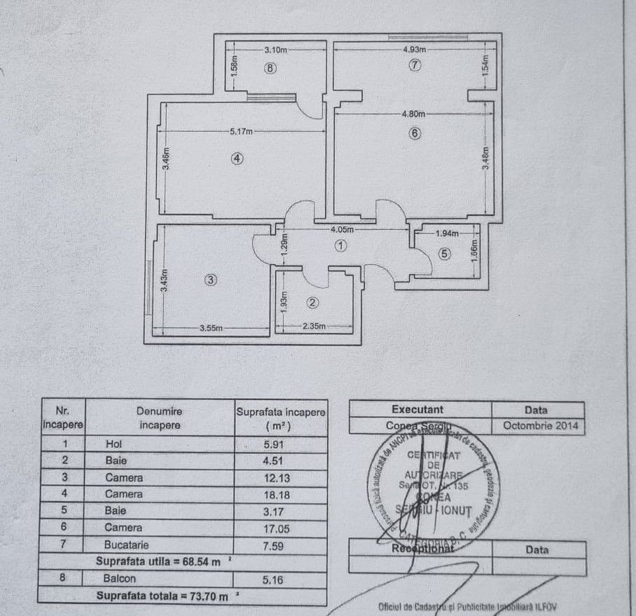 Drumul Taberei - Cartierul Latin, 3 camere, 2 bai, mobilat si utilat! - Schiță 24