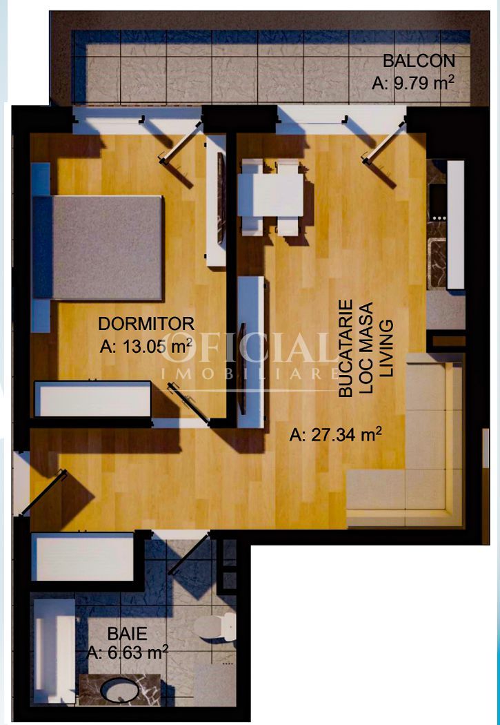 Apartamente 2 Camere | 47 mp | Finisate | Parcare | Zona Eroilor - Poză 8