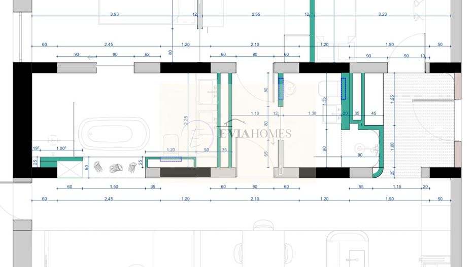 4 camere/Parcare subterană inclusă/Piscina/Jacuzzi/Gradina - Schiță 2
