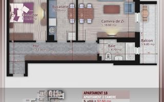 Apartament 2 camere decomandat Comision 0% - Pallady - Schiță 8