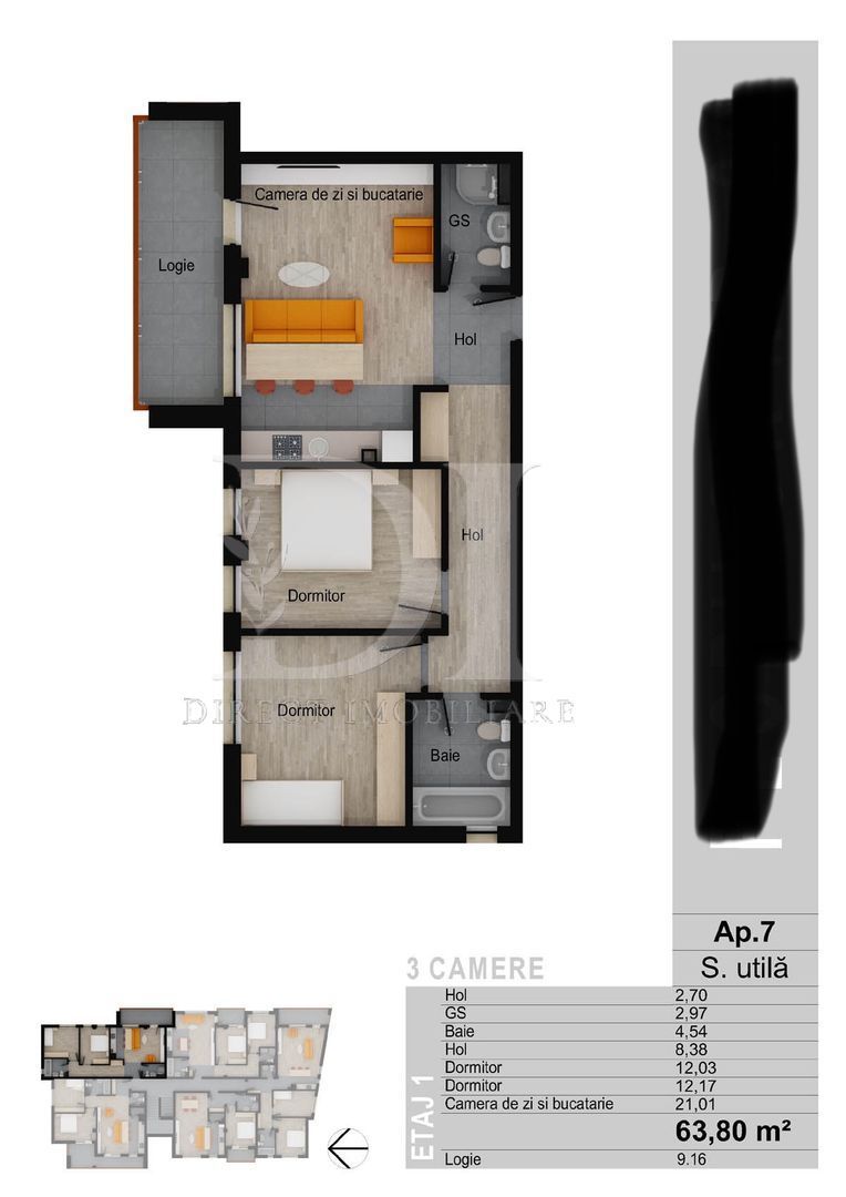 Apartament trei camere | Zona Muzeul Apei - Poză 5