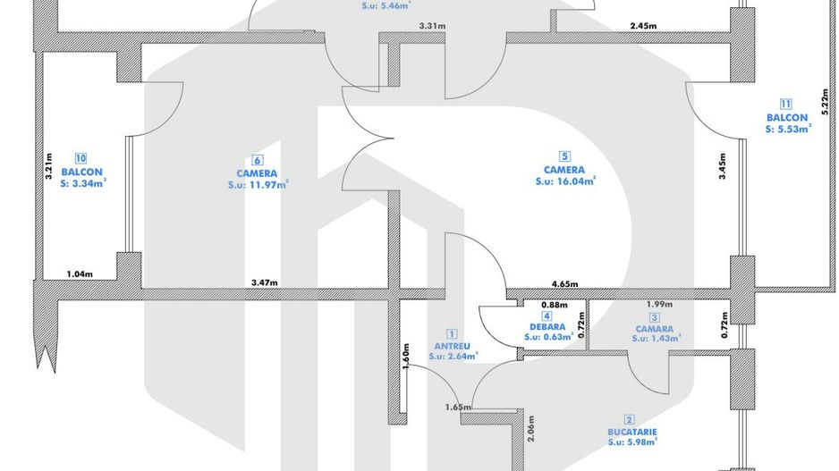 Apartament 3 camere-Mihai Viteazu- Rahovei- Ideal investitie - Poză 2