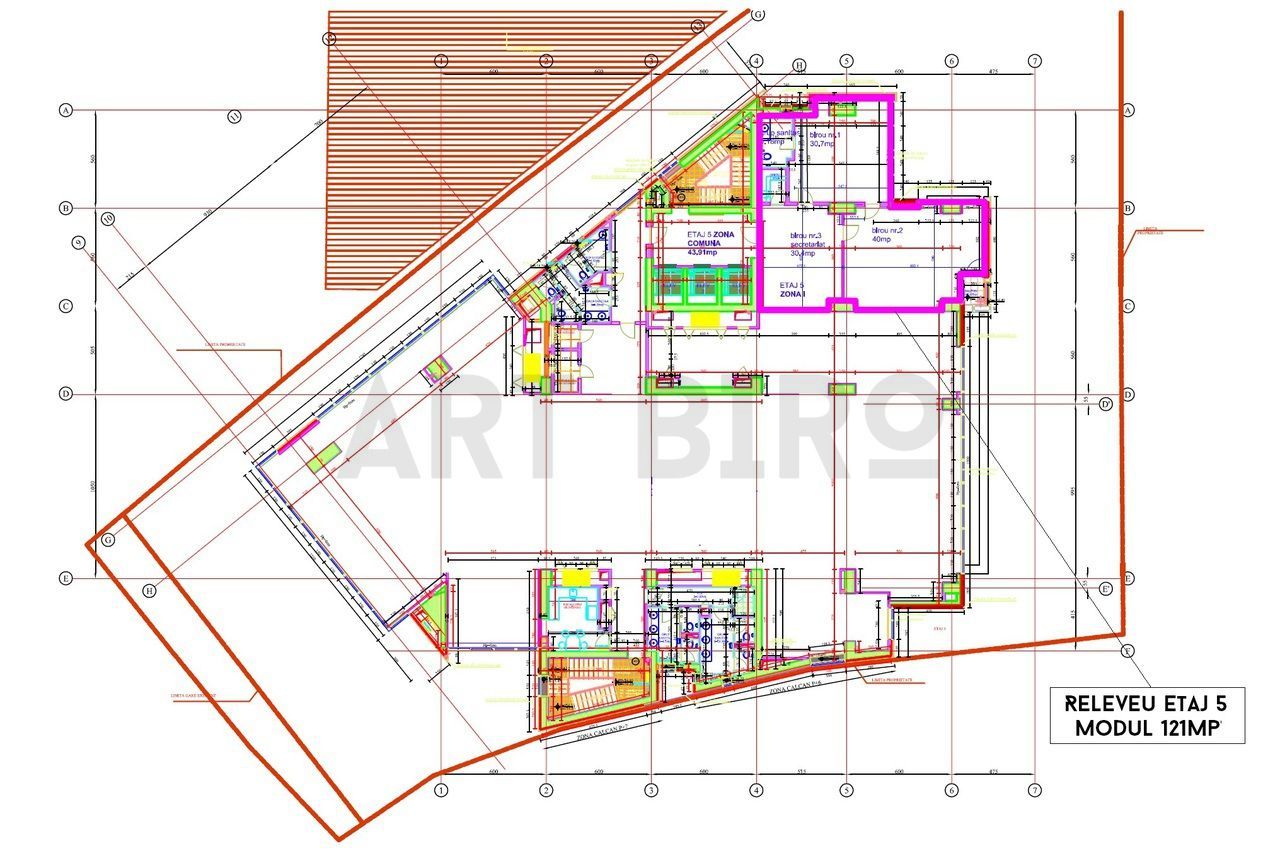 Zero comision, 128mp birou amenajat, Baneasa, Parc Herastrau - Schiță 11