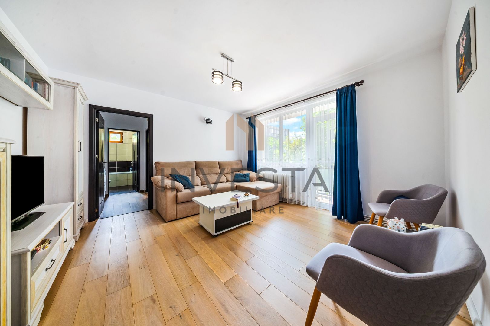 Apartament 3 camere, renovat, balcon 11 mp, etaj 1, strada Unirii! - Poză 1