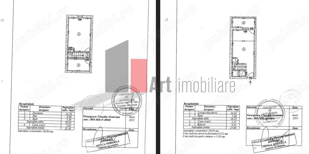 Apartament 2 camere tip duplex, 46,5 mp, mansardat, cu balcon și pod individual - Poză 8