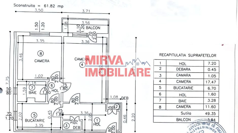 Exclusivitate | 2 camere „cubulet” Nord | Mobilat & utilat | Din beton - Schiță 27