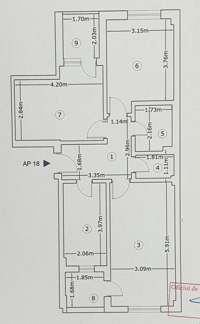 Apartament 3 camere, bloc nou, metrou Păcii, Rotar Park - Poză 9