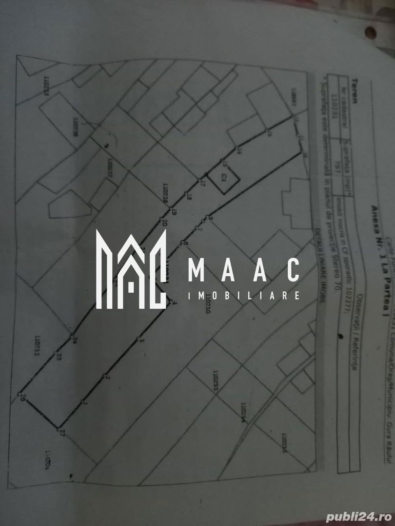 Teren intravilan 800 mp | Centru Gura Râului | Ideal construcție - Poză 4