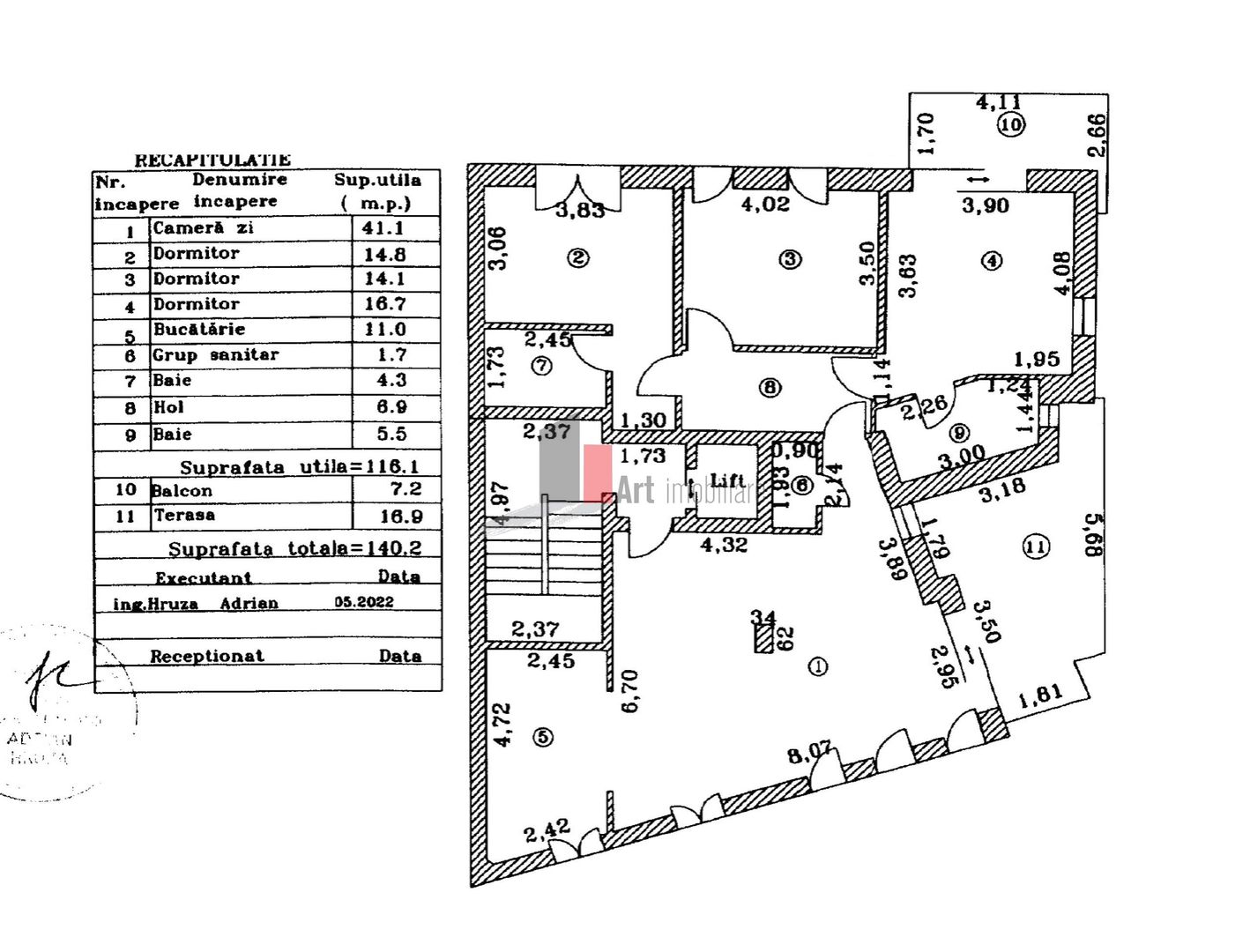 4 camere | Finisaje de lux | Imobil boutique 2022 - Schiță 28