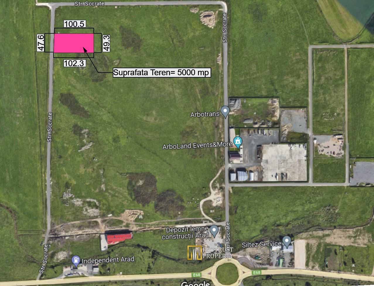 Teren logistic de vânzare 5.000 mp – acces Centura Arad | PUZ aprobat - Poză 4