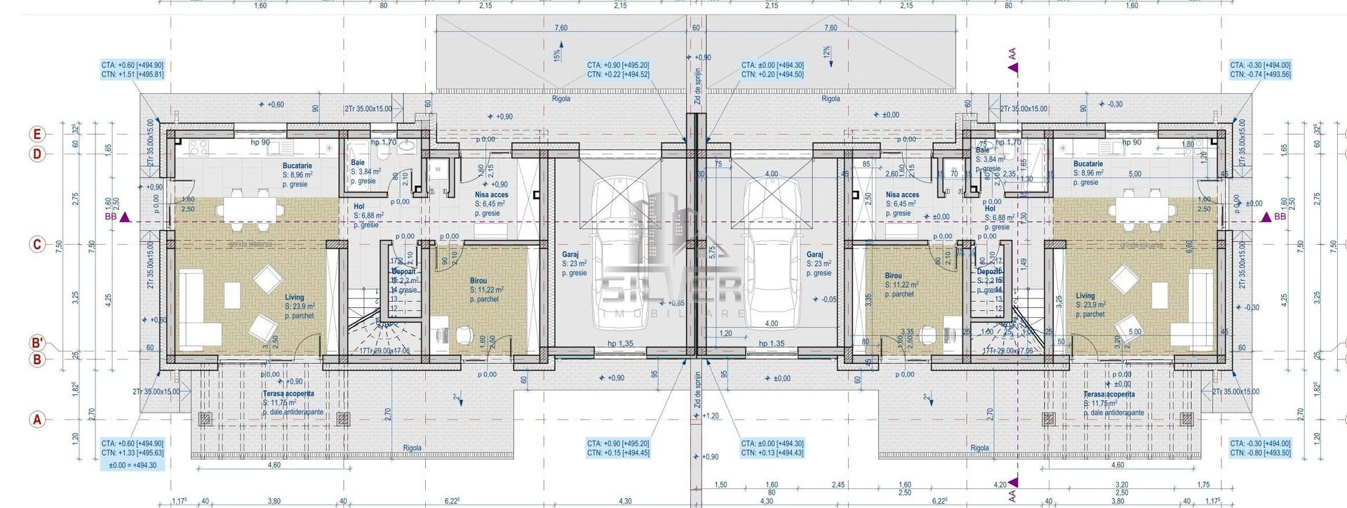 Casa alipita prin garaj/Teren 417 mp/CF. - Poză 5