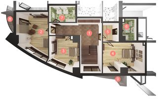 Penthouse pe 2 niveluri de vanzare, 200 mp utili - Poză 3