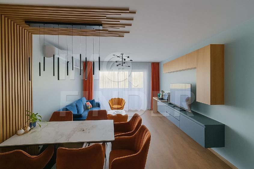 Apartament 3 camere, 74 mp, 2 bai, mobilat premium, Sopor - Baza Sportiva - Poză 2