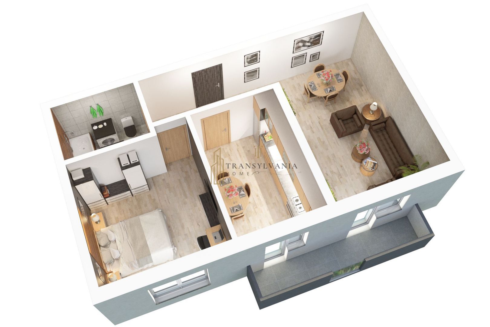 Apartament 2 camere decomandat, balcon, zona Doamna Stanca, Comision 0 - Poză 6