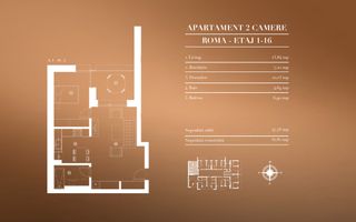 2 camere Aviatiei - Mall Promenada - Schiță 11