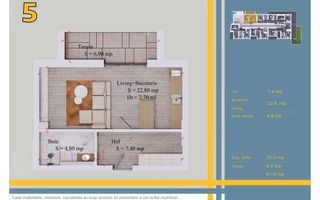 Garsonieră 35 mp + balcon 7 mp | 12 min metrou Pallady - Poză 1