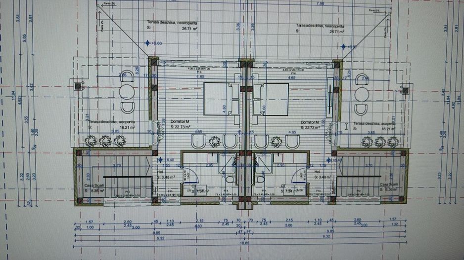 Duplex P+1+2R Pipera, 3 dormitoare, 210 mp utili, 3 terase - Poză 7