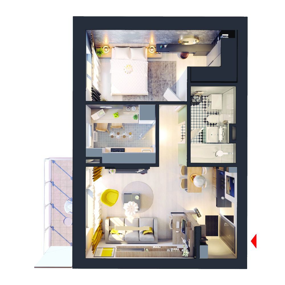 APARTAMENT 2 CAMERE | PALLADY | METROU NICOLAE TECLU - Poză 8