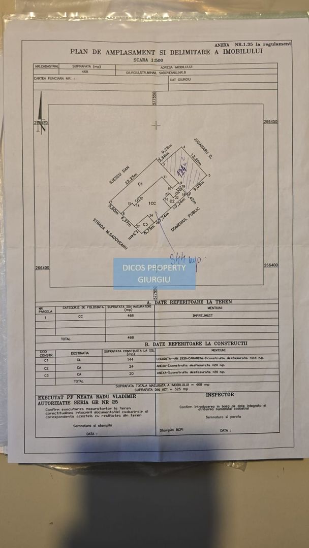 De vânzare  casă situată pe strada Mihail Sadoveanu - Schiță 26