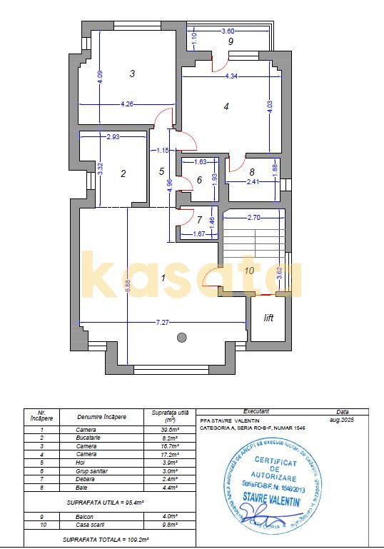 3 camere I et 2 I Mosilor I 2 bai I 95.2 mp utili - Poză 10