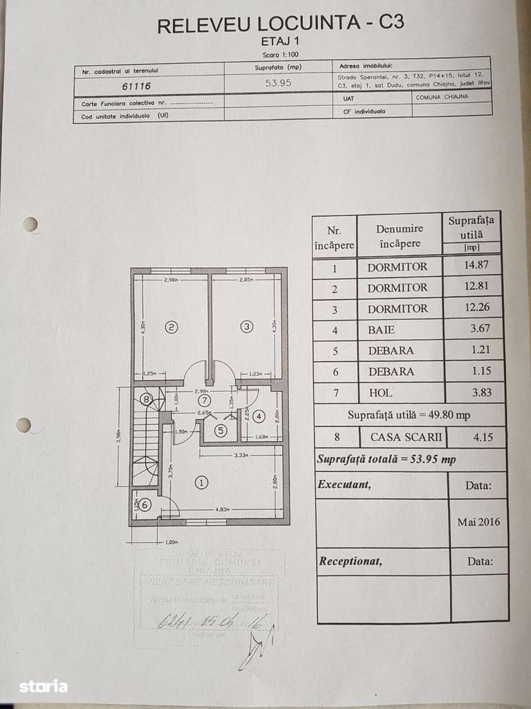 Casă de vânzare – Chiajna Dudu aproape de padure , curte 212 mp - Poză 14