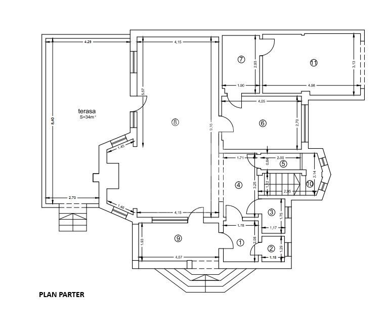 PIPERA - Iancu Nicolae - Gradina Zoologica | Vila 290 mp| Teren 387 mp - Schiță 6