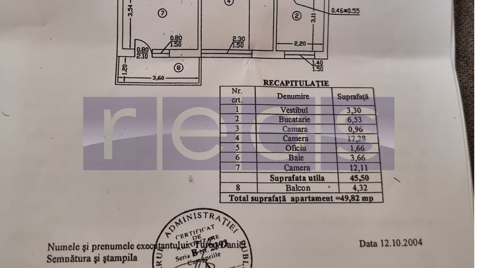 VANZARE APARTAMENT 2 CAMERE 50MP RENOVAT MODERN METROU 1 DECEMBRIE TITAN - Poză 14
