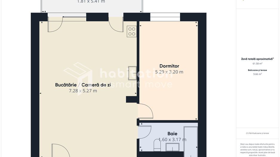 Tur virtual - Apartament 2 camere, zona Centrală - Paltim - Poză 19