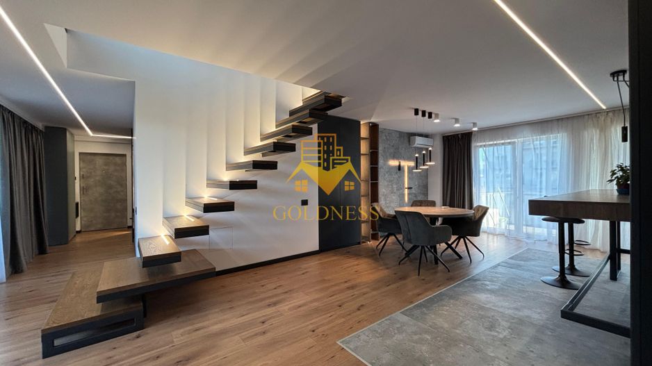 Penthouse mobilat lux, parcare, AC, bloc nou, Semicentral, zona Horea - Poză 2