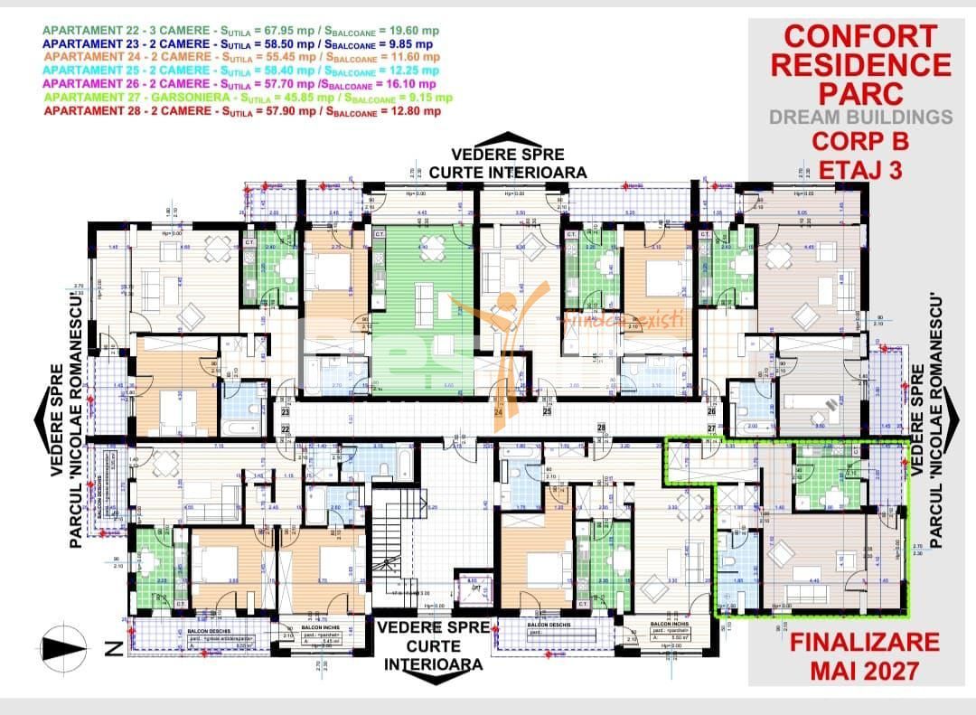 Confort Residence - Parc Romanescu - Poză 9