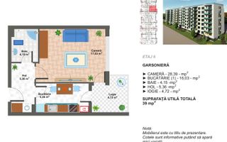 Metrou Aparatorii Patriei Garsoniera decomandata 39MP - Poză 2