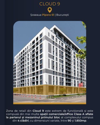 BRASADAS închiriază Sp Com/Office 300mp Cloud9 Pipera, - Poză 4