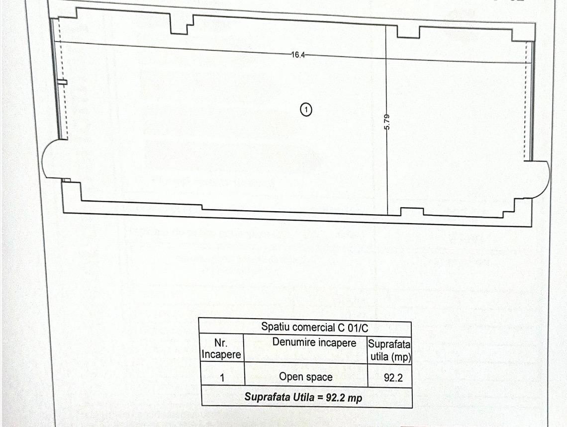 OPORTUNITATE PREMIUM | SPAȚIU COMERCIAL | COMPLEX CENTRAL - Schiță 14