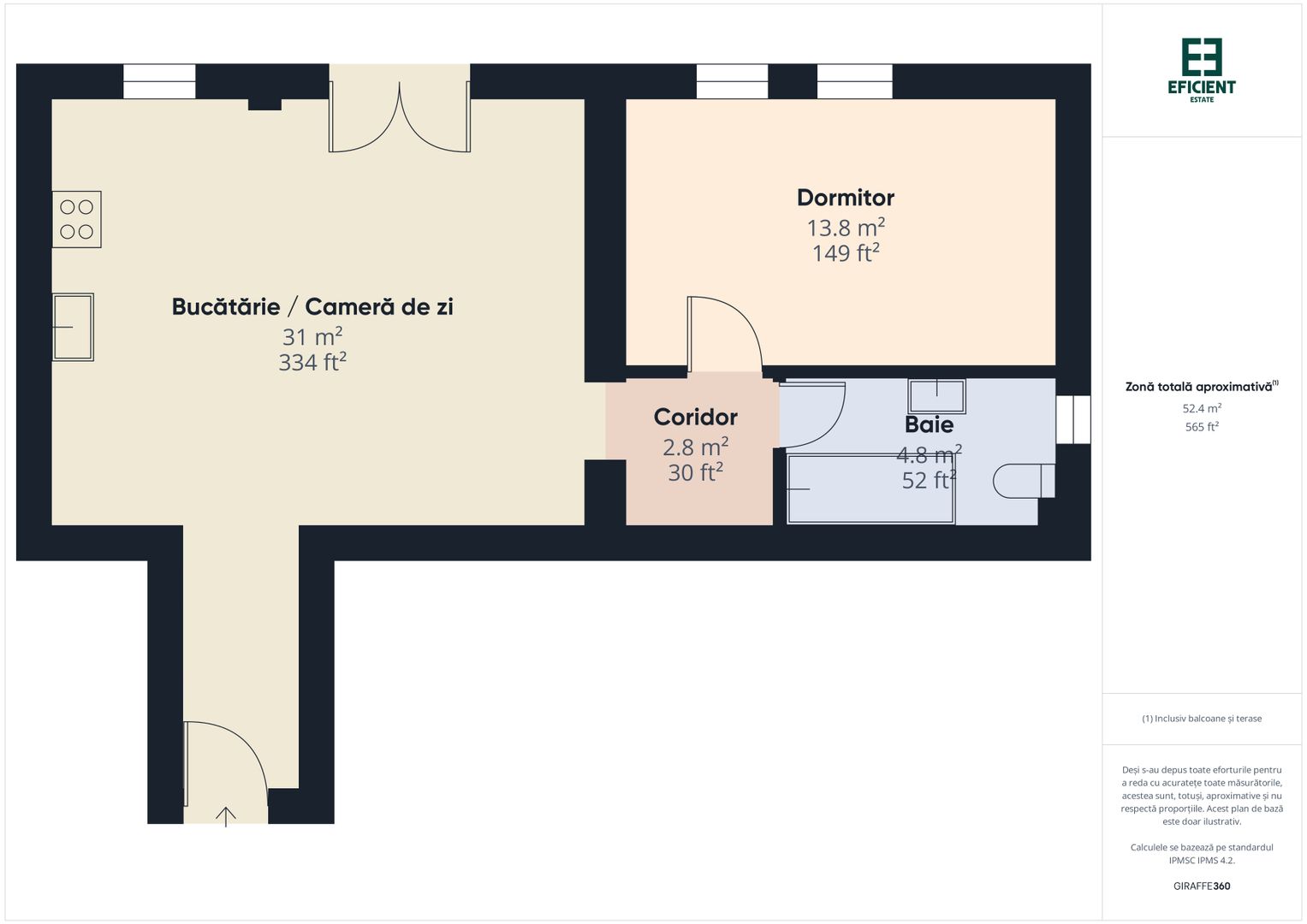 Apartament nou 2 camere și loc parcare - etaj 2 - Giroc - Timișoara - Poză 17