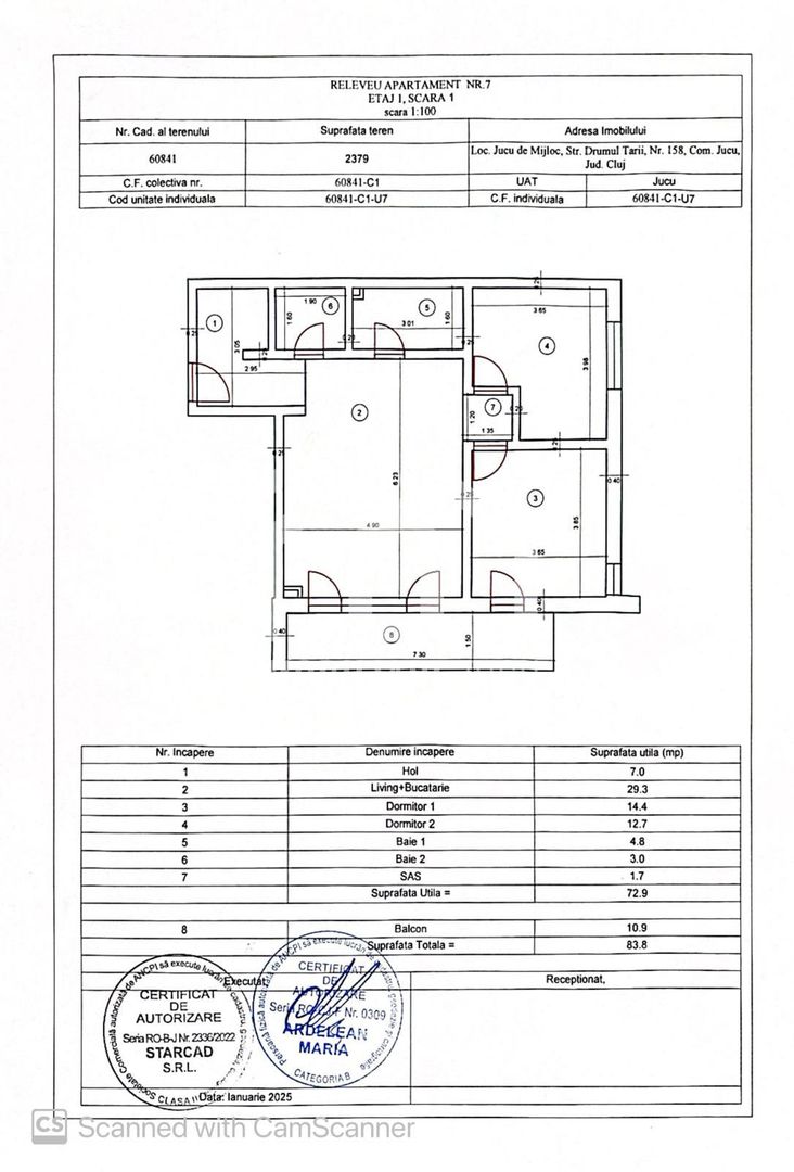 Apartament 3 camere, Bloc nou, Parcare inclusa, Jucu, COMISION 0 - Poză 2