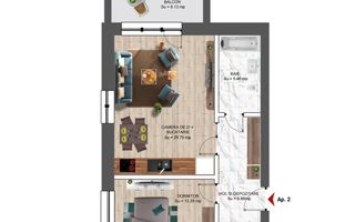 Vânzare, apartament cu 2 camere, parcare inclusă în preț, Constanța - Poză 8