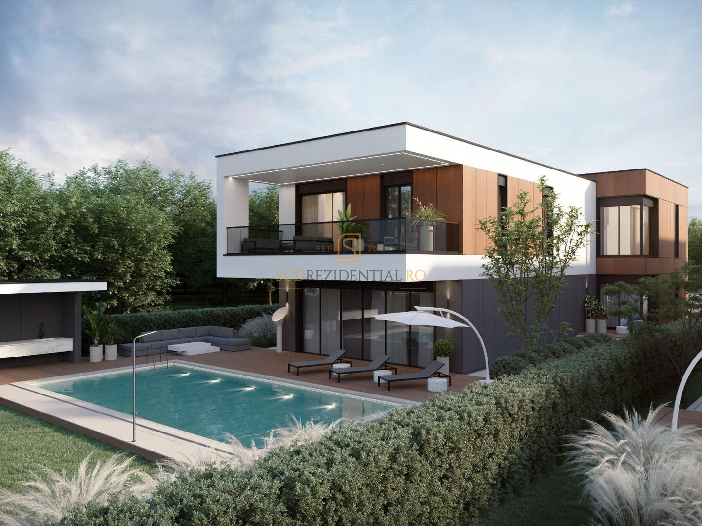Vila exclusivista cu piscina si ponton pe malul Lacului Snagov - Poză 1