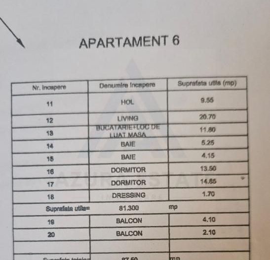 Apartament 3 camere 82 mp 2 băi 2 balcoane etaj 2 in Selimbar - Poză 15