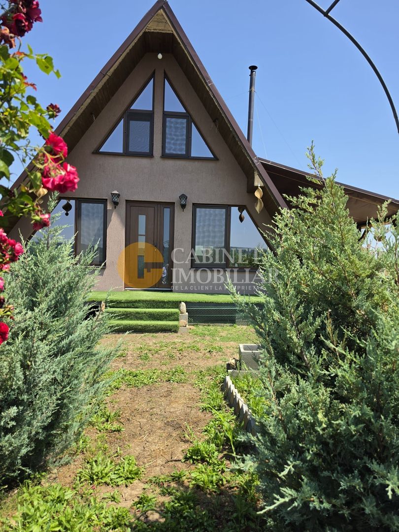 🌿🏡 Casă A-Frame 85 mp  utili 880 mp teren Chicerea Tomești 🏡🌿 - Poză 1